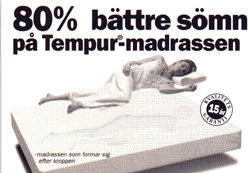 Tempur-madrassen ger full vila!